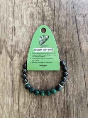 Pulsera Fucsita con Rubí.