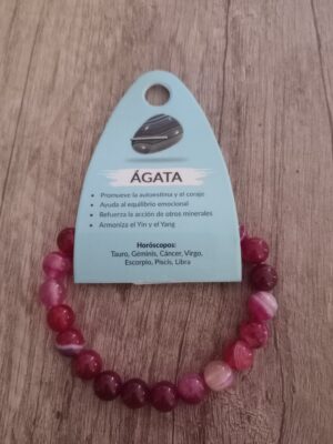 Pulsera Ágata Fucsia