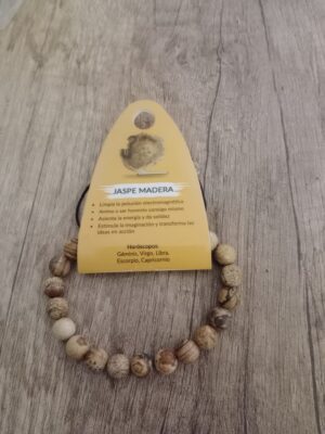 Pulsera Jaspe Madera