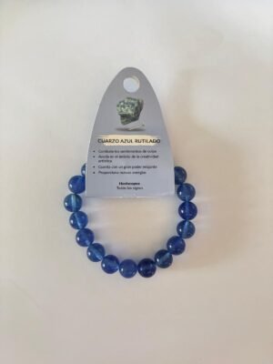 Pulsera Cuarzo Azul Rutilado